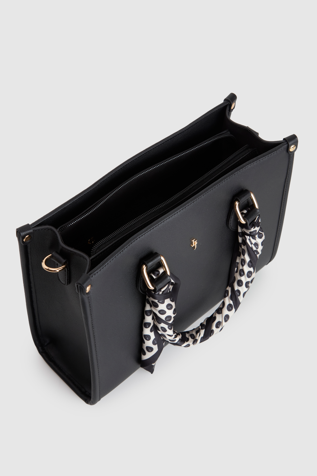 Small Tote Bag With Scarf