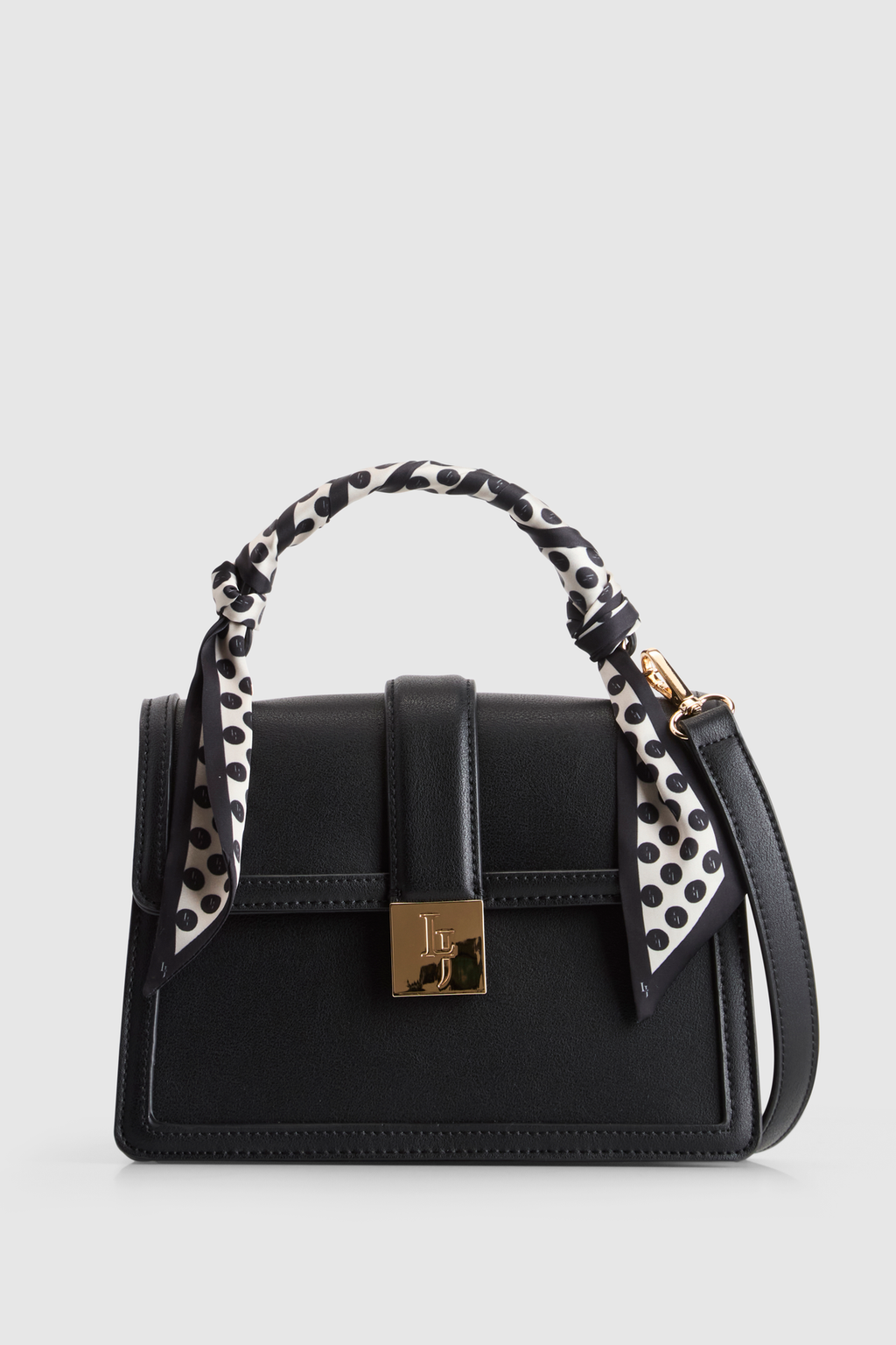 Scarf Top Handle Bag