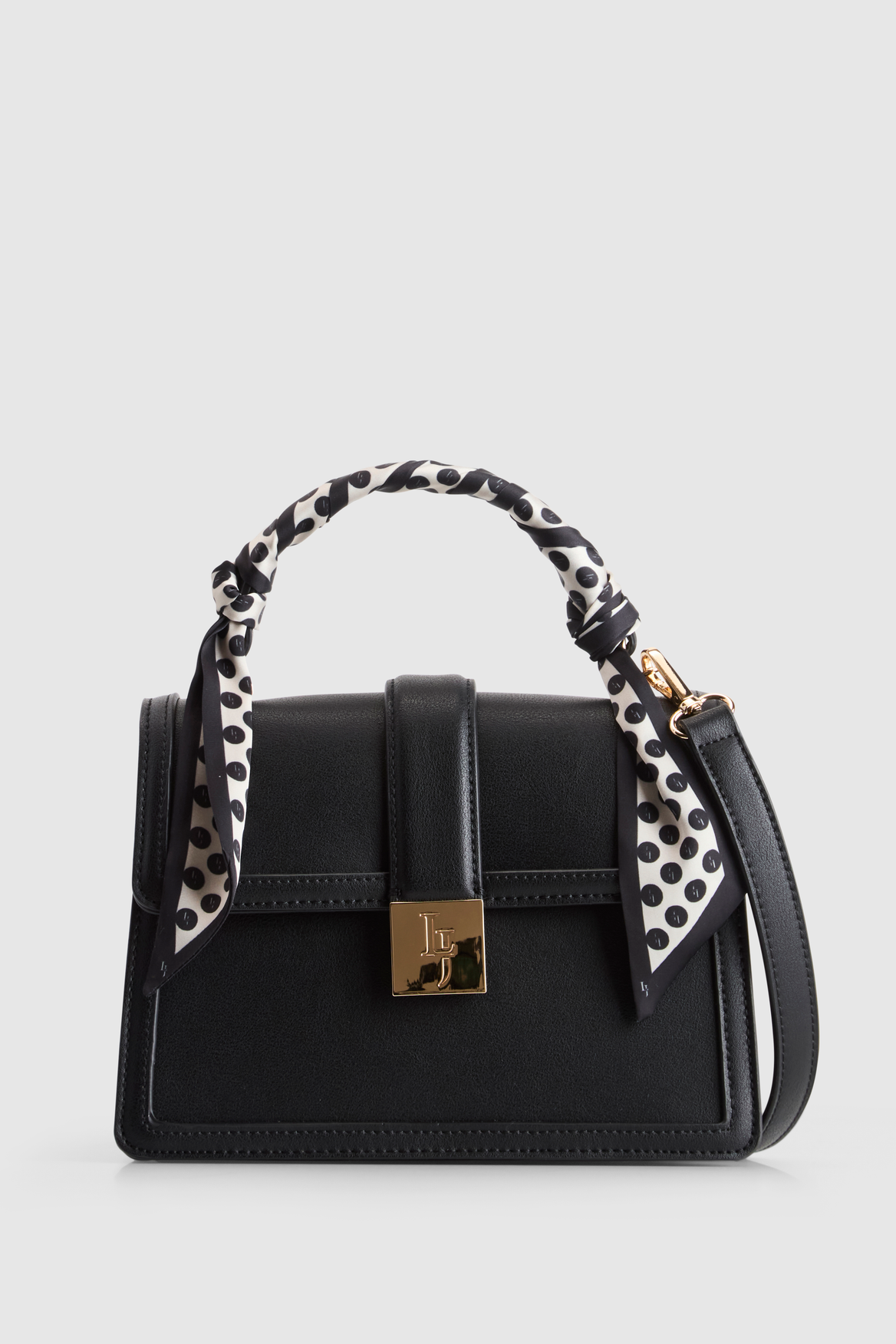 Scarf Top Handle Bag