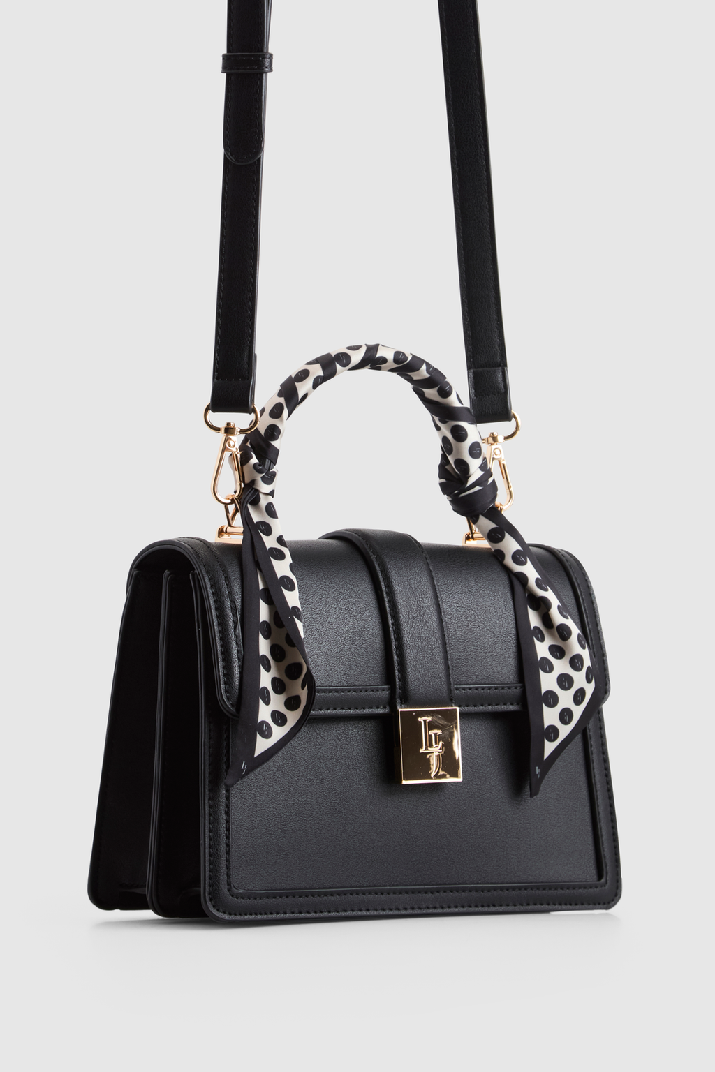 Scarf Top Handle Bag
