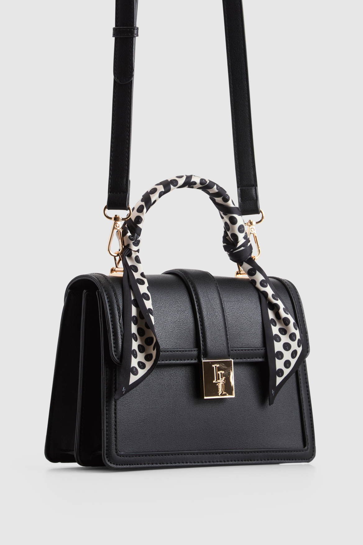 Scarf Top Handle Bag