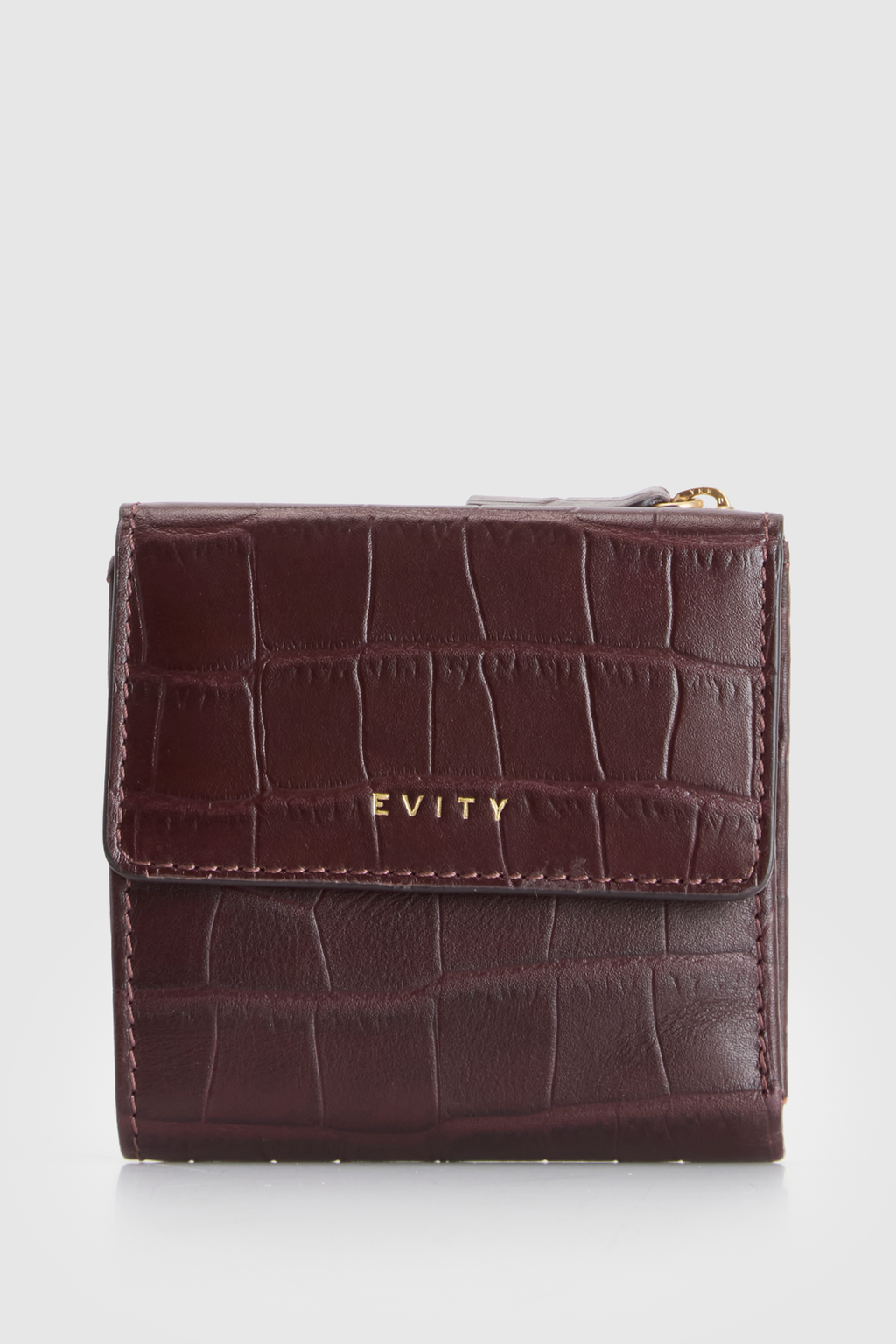 RFID Lila Croc Emboss Lea Wallet