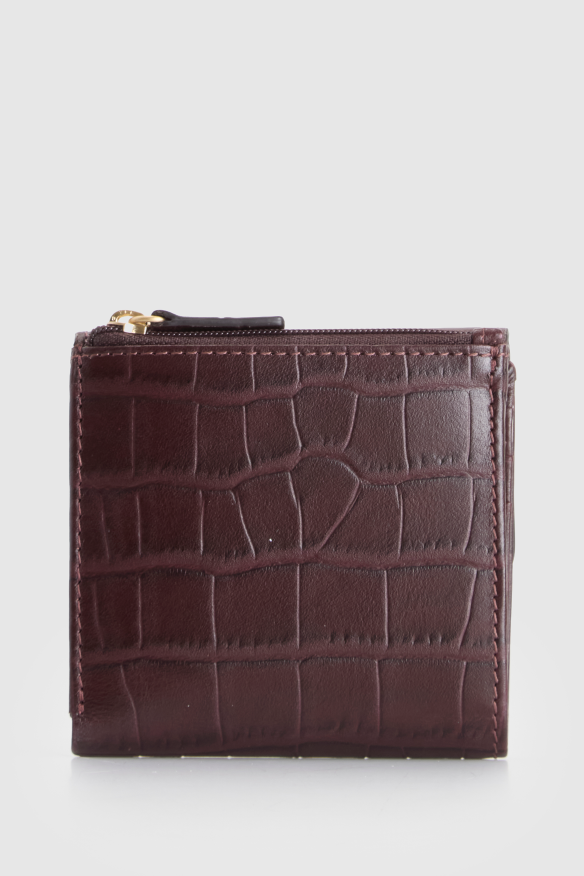 RFID Lila Croc Emboss Lea Wallet