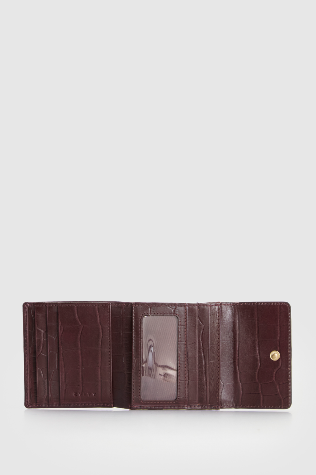 RFID Lila Croc Emboss Lea Wallet