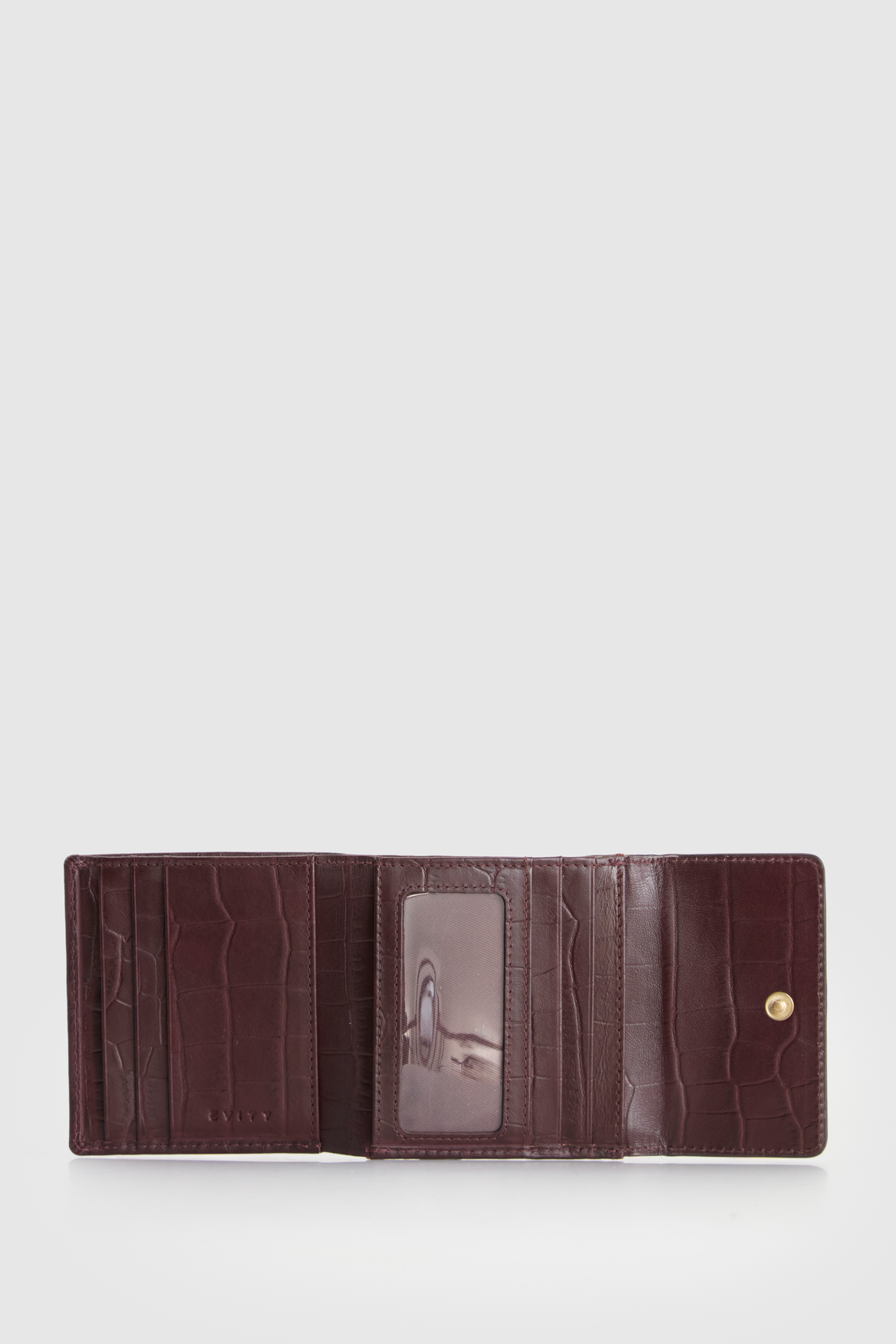 RFID Lila Croc Emboss Lea Wallet