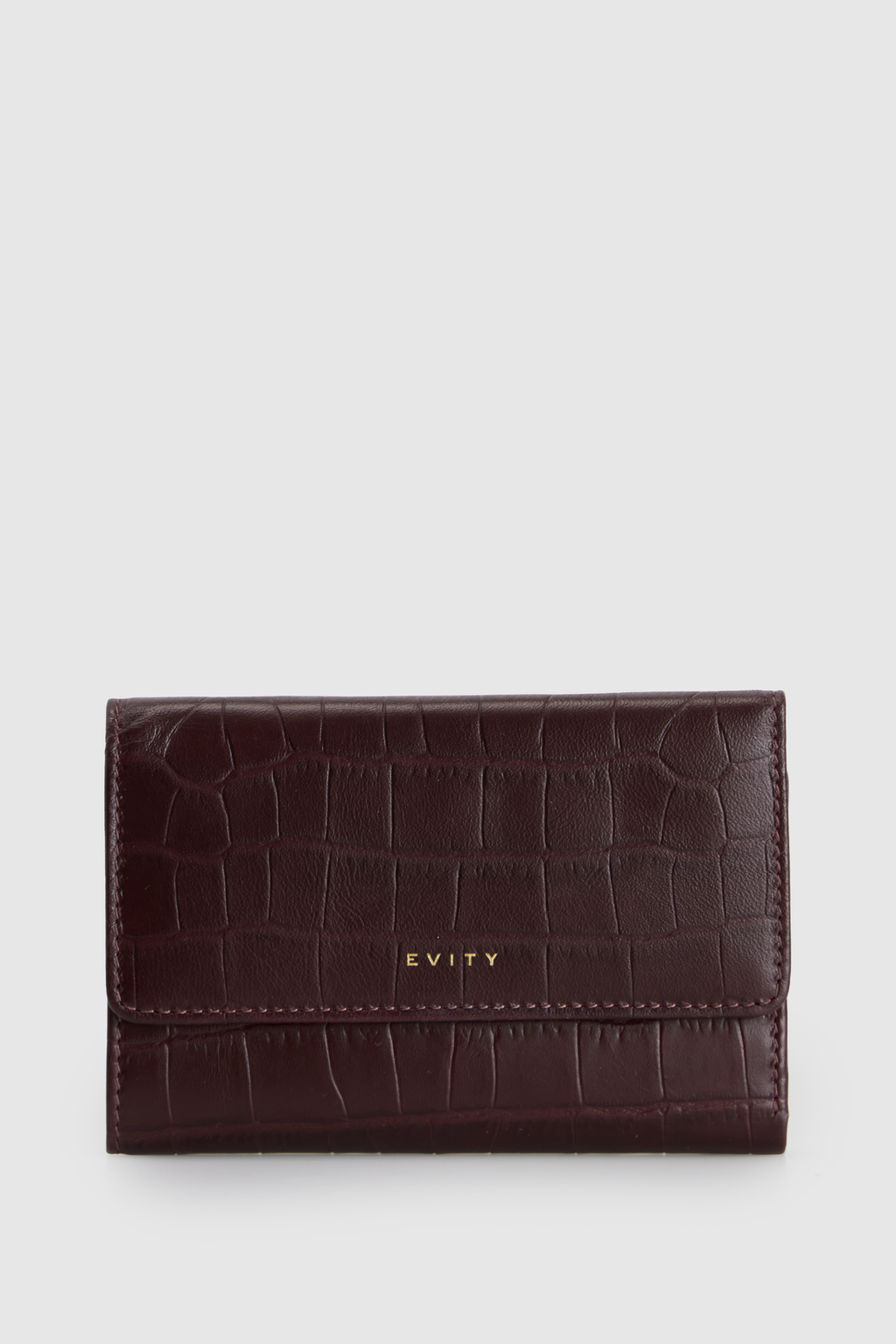 RFID Lila Croc Emboss Med Wallet