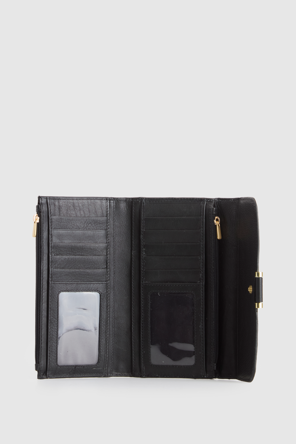 RFID Iris Leather Large Wallet