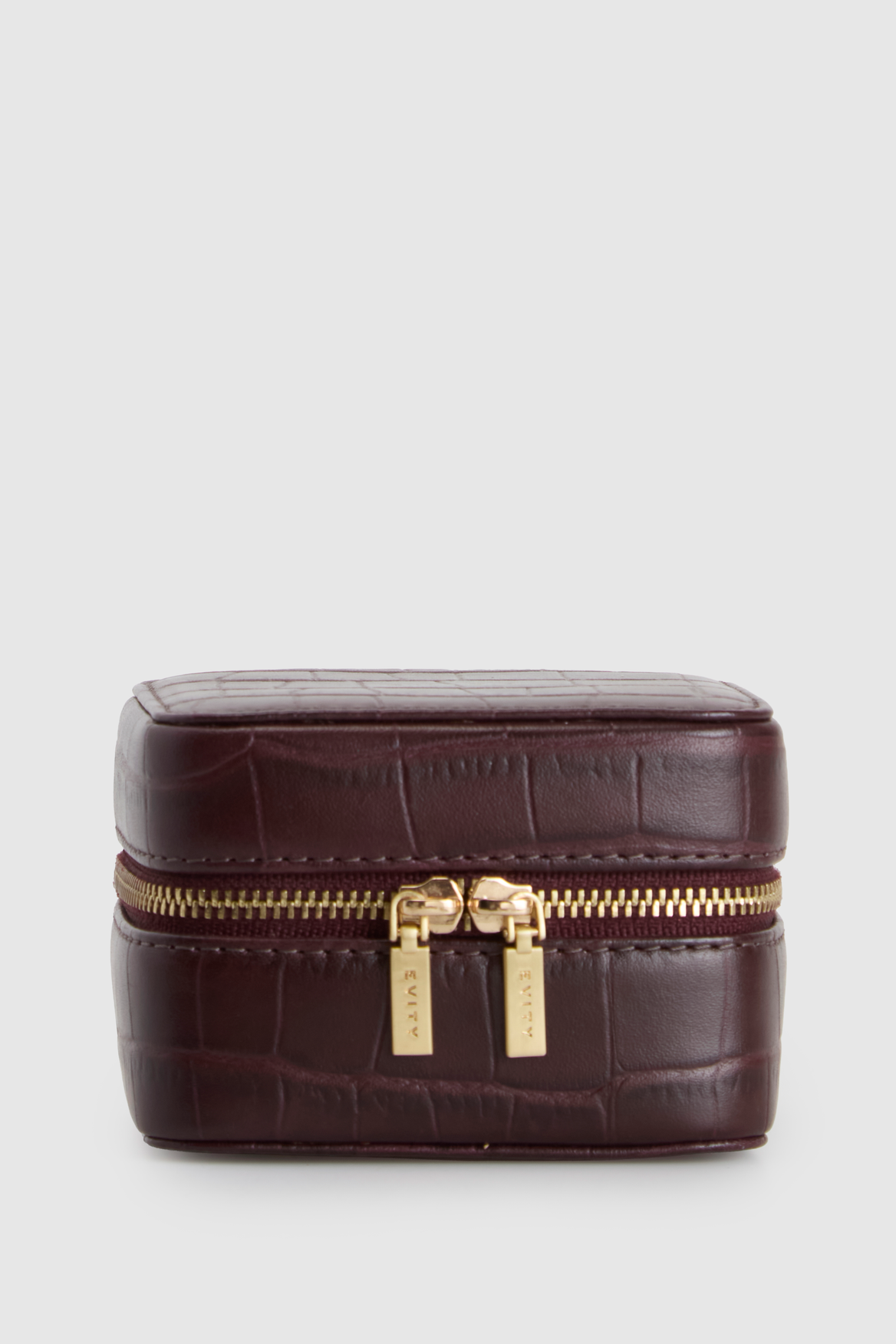 Lila Croc Emboss Jewellery Box