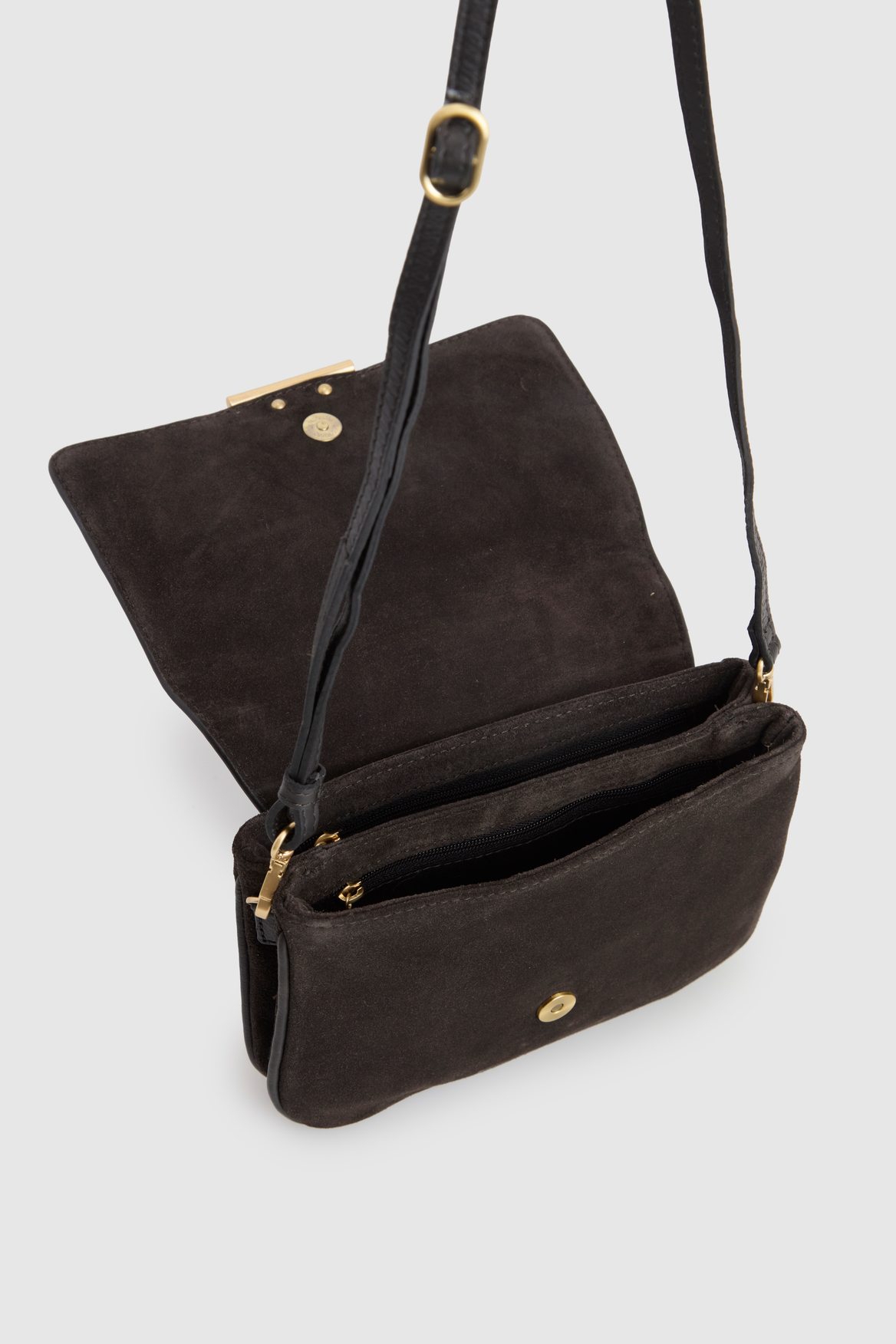 Thea Leather Suede Crossbody