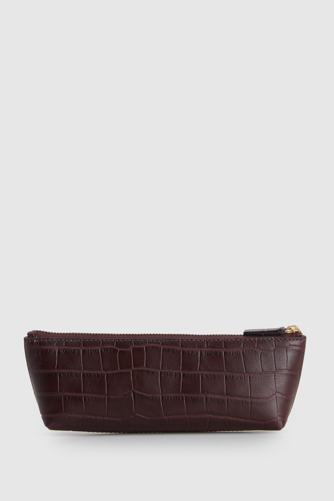 Lila Croc Emboss Pencil Case