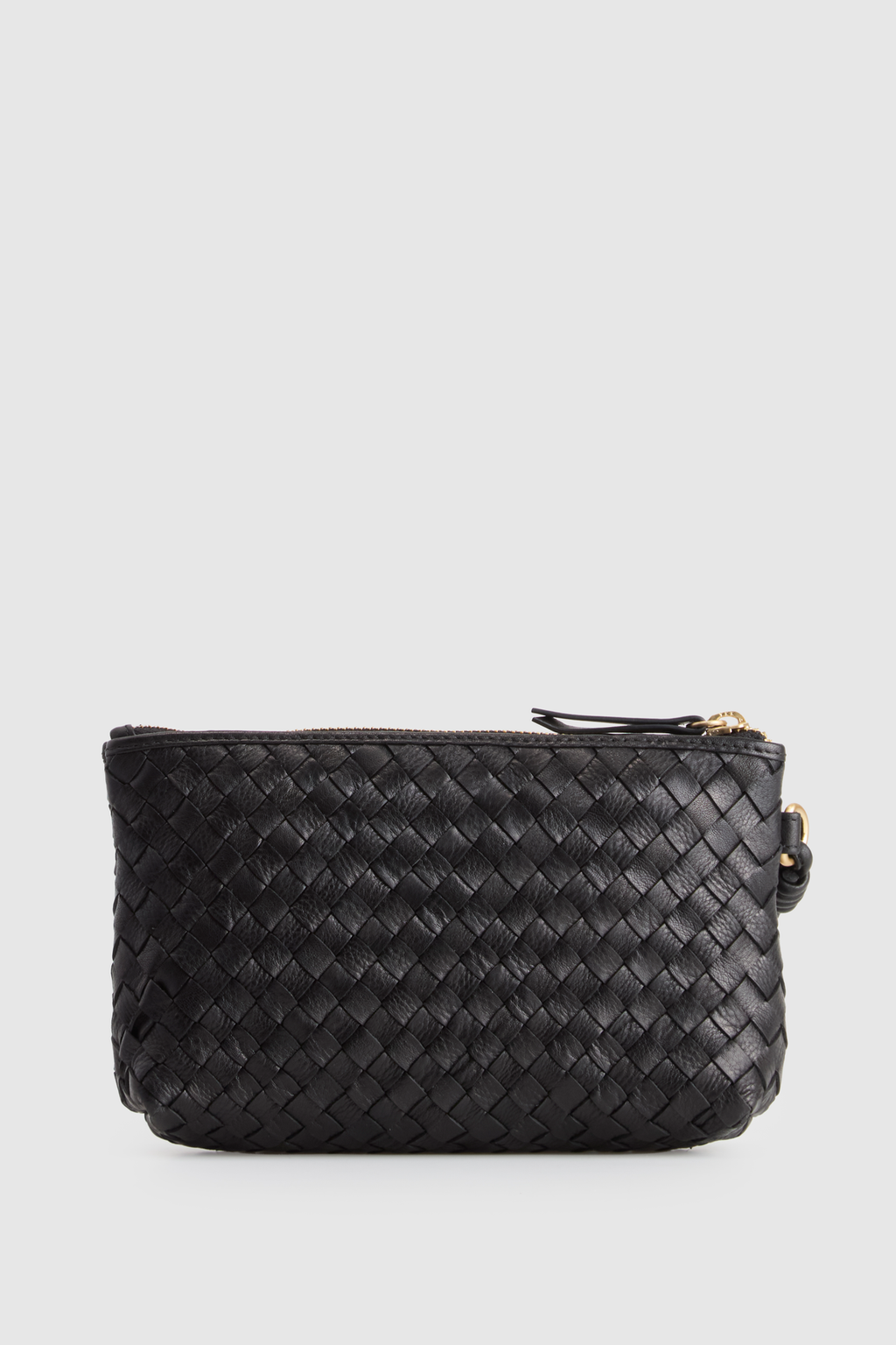 Ines Leather Weave Pouch
