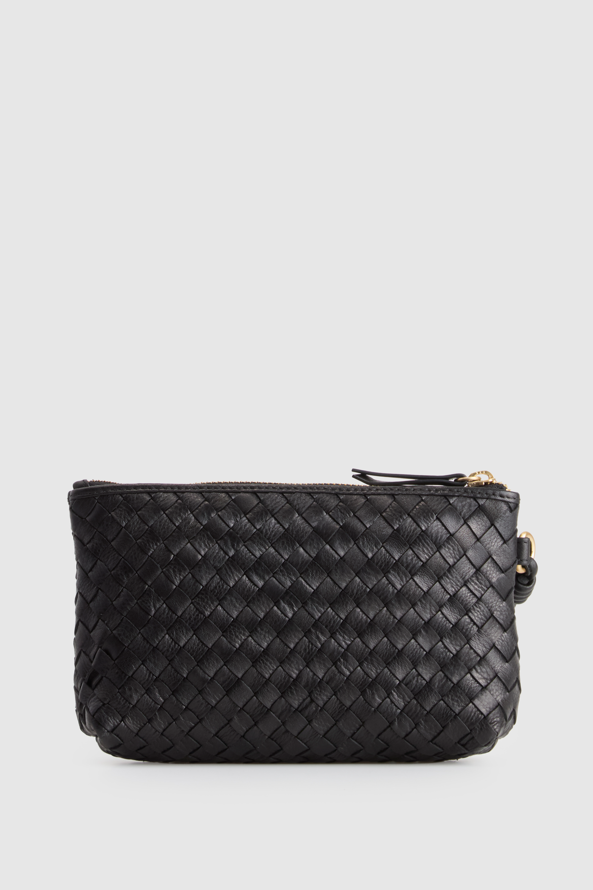 Ines Leather Weave Pouch