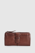 Cece Leather Large Tab Wallet