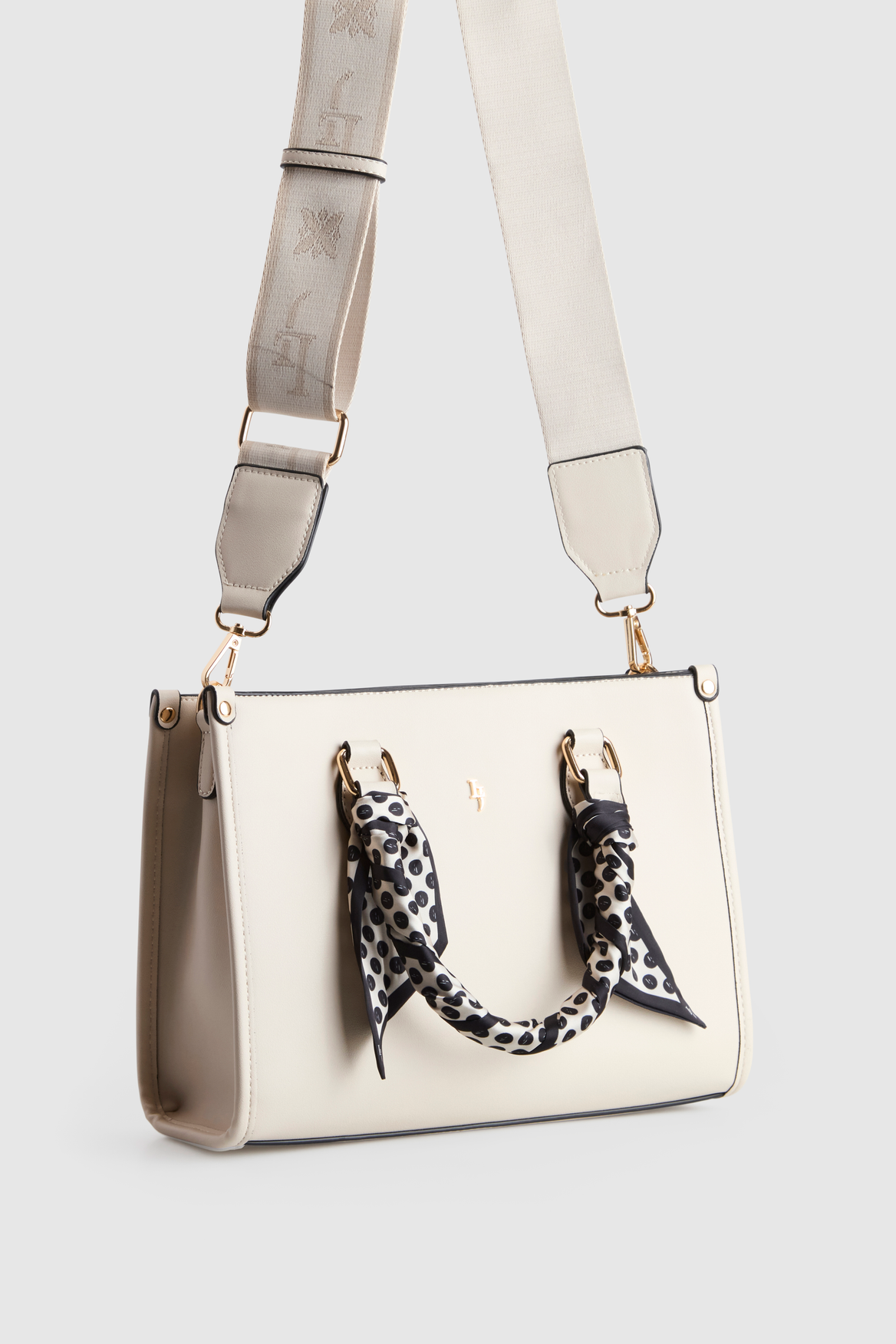 Small Tote Bag With Scarf
