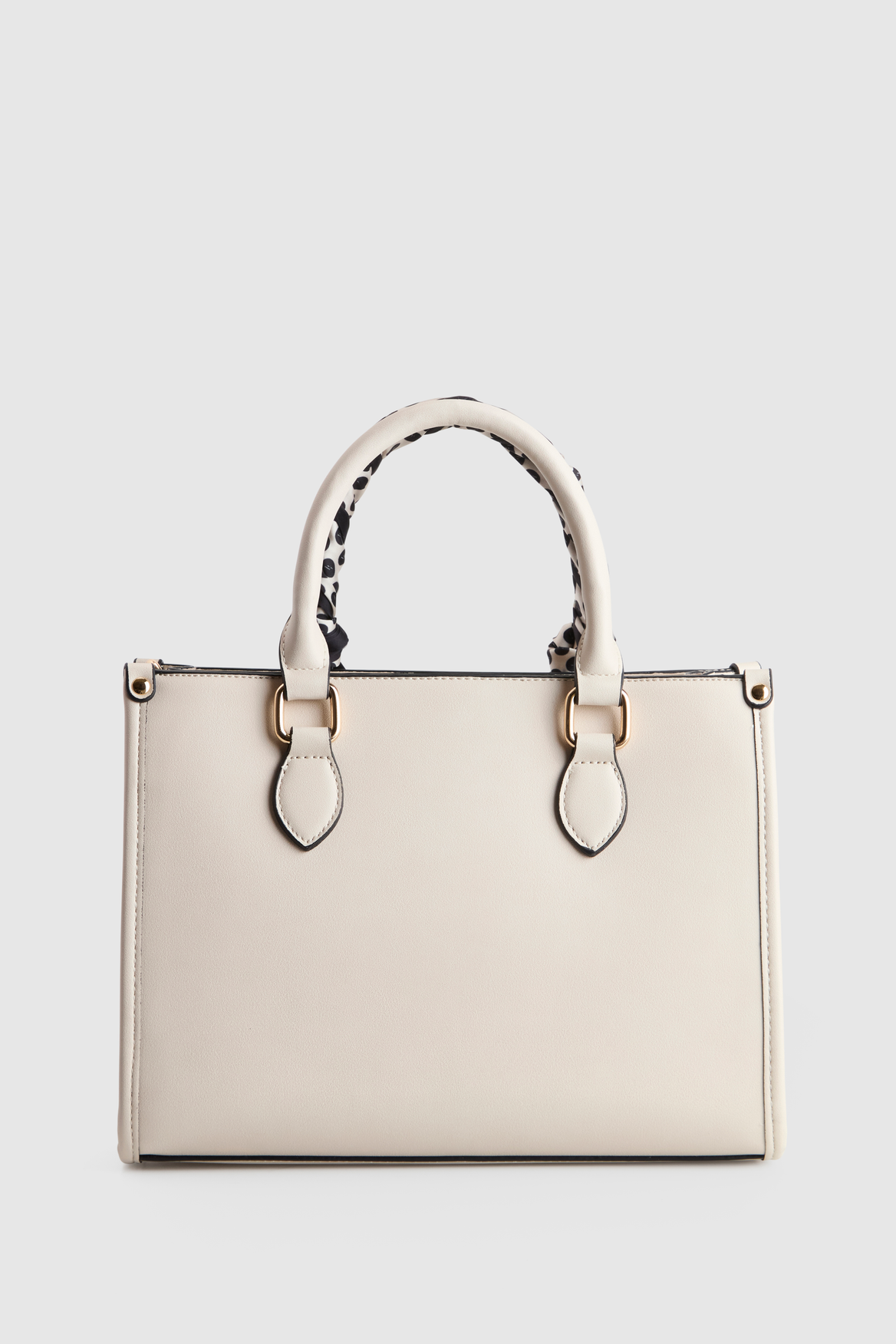 Small Tote Bag With Scarf
