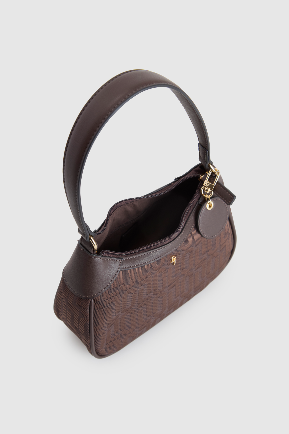 Logo Jacquard Shoulder Bag