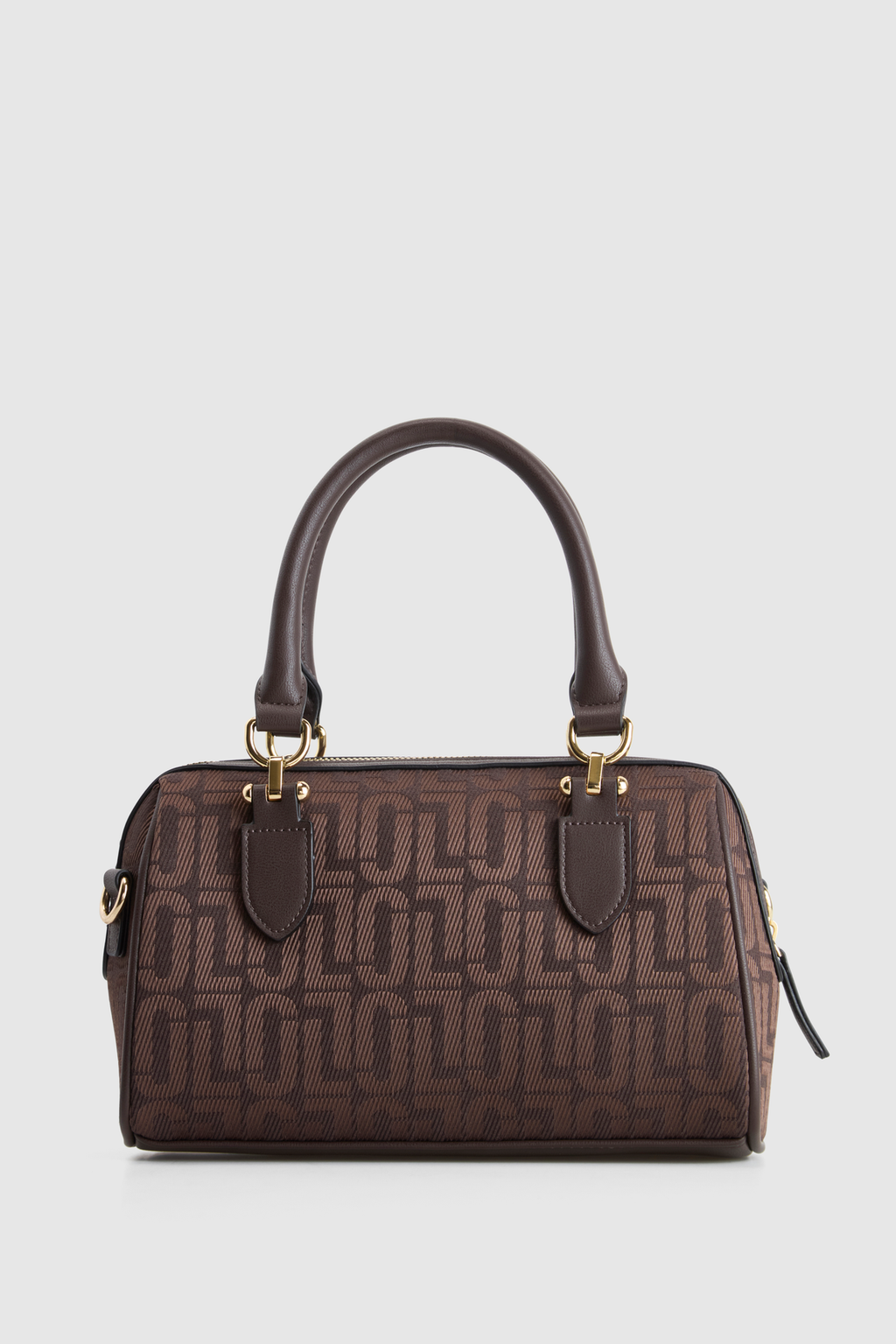 Logo Jacquard Barrel Bag