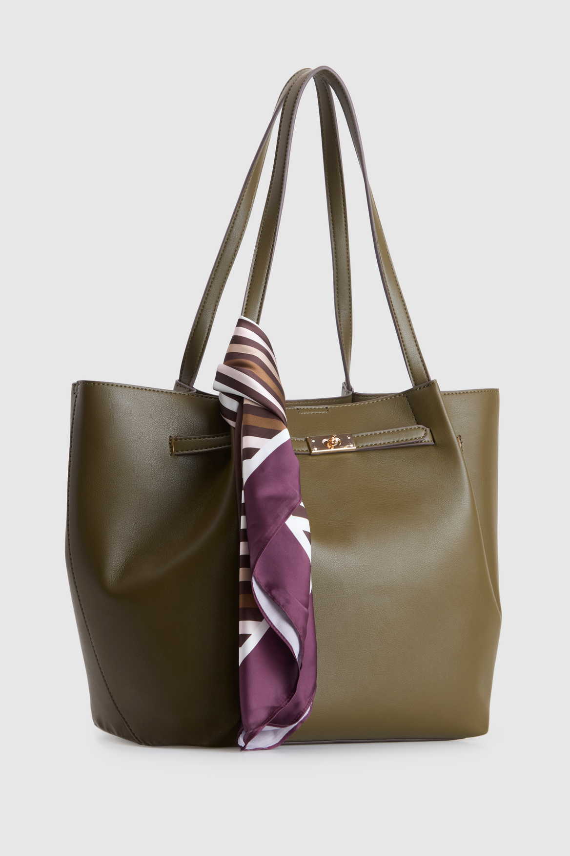Lottie Belted Scarf Tote Bag