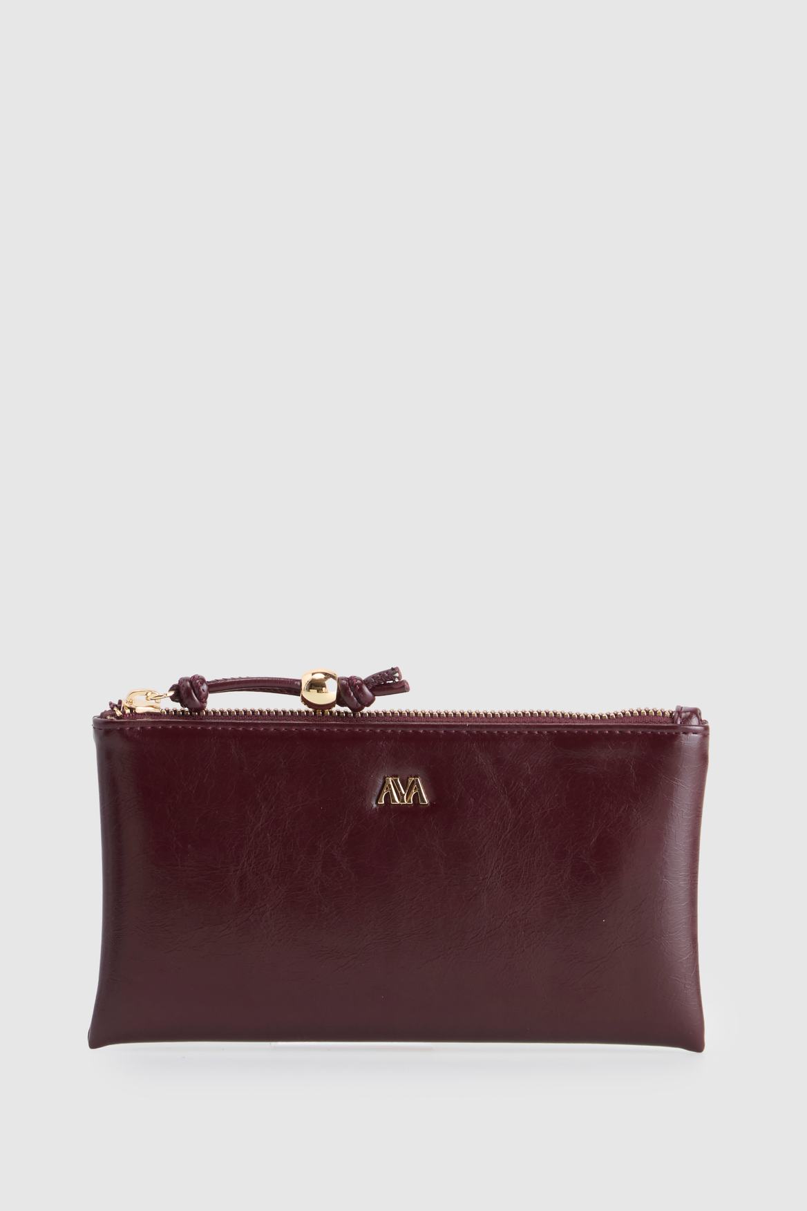 High Shine Zip Pouch Wallet