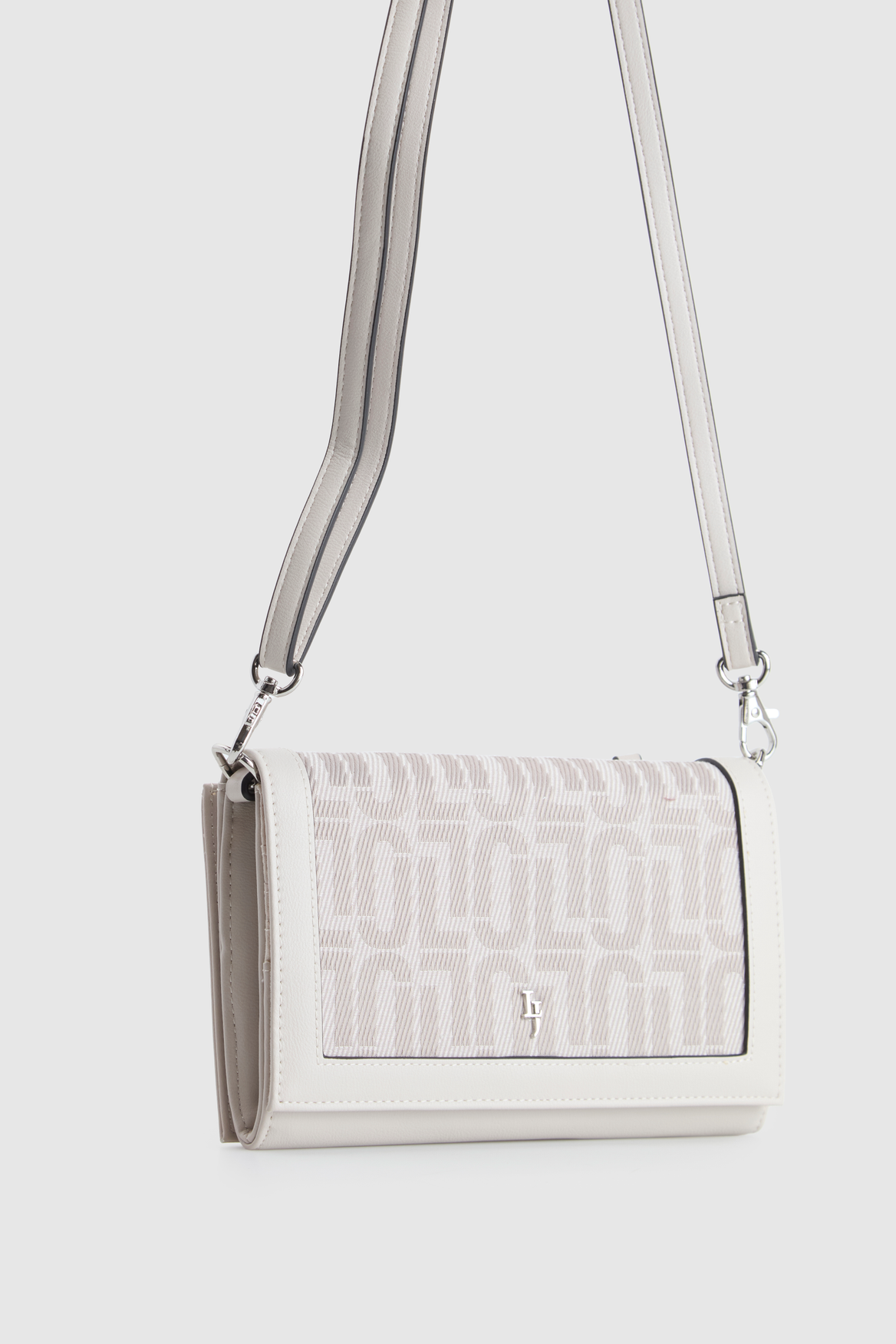Jacquard Flap Crossbody Bag