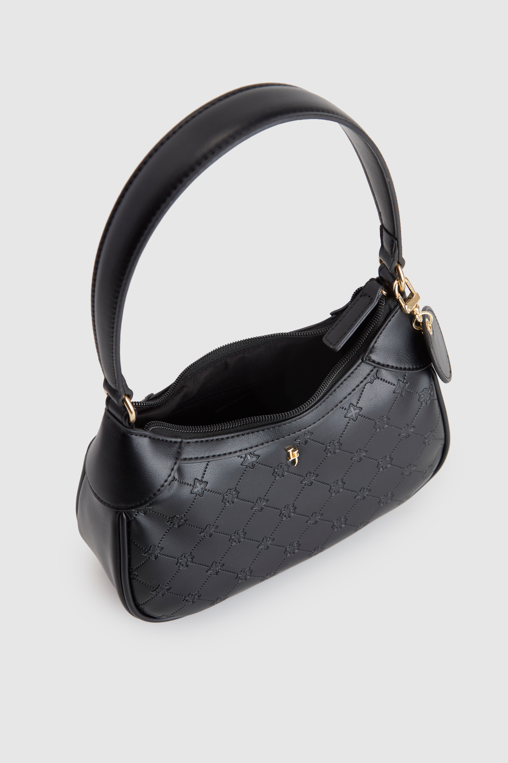 Logo Embossed Shoulder Bag