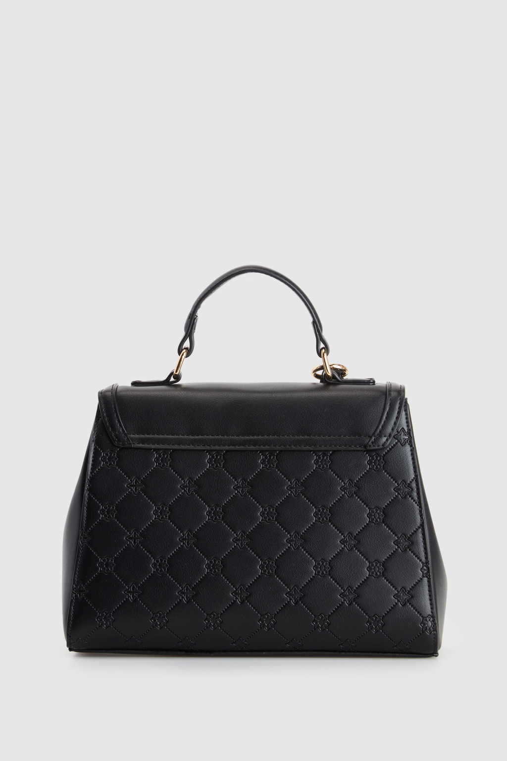 Logo Emboss Top Handle Bag
