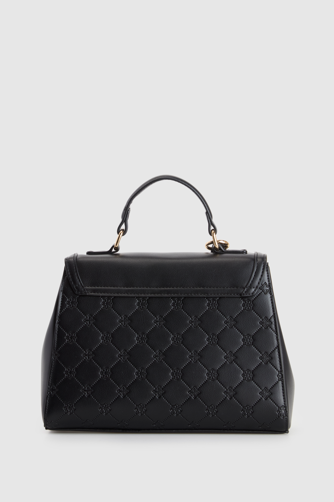 Logo Emboss Top Handle Bag