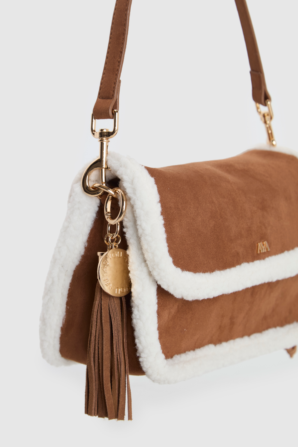 Suede Tassel Bag Charm