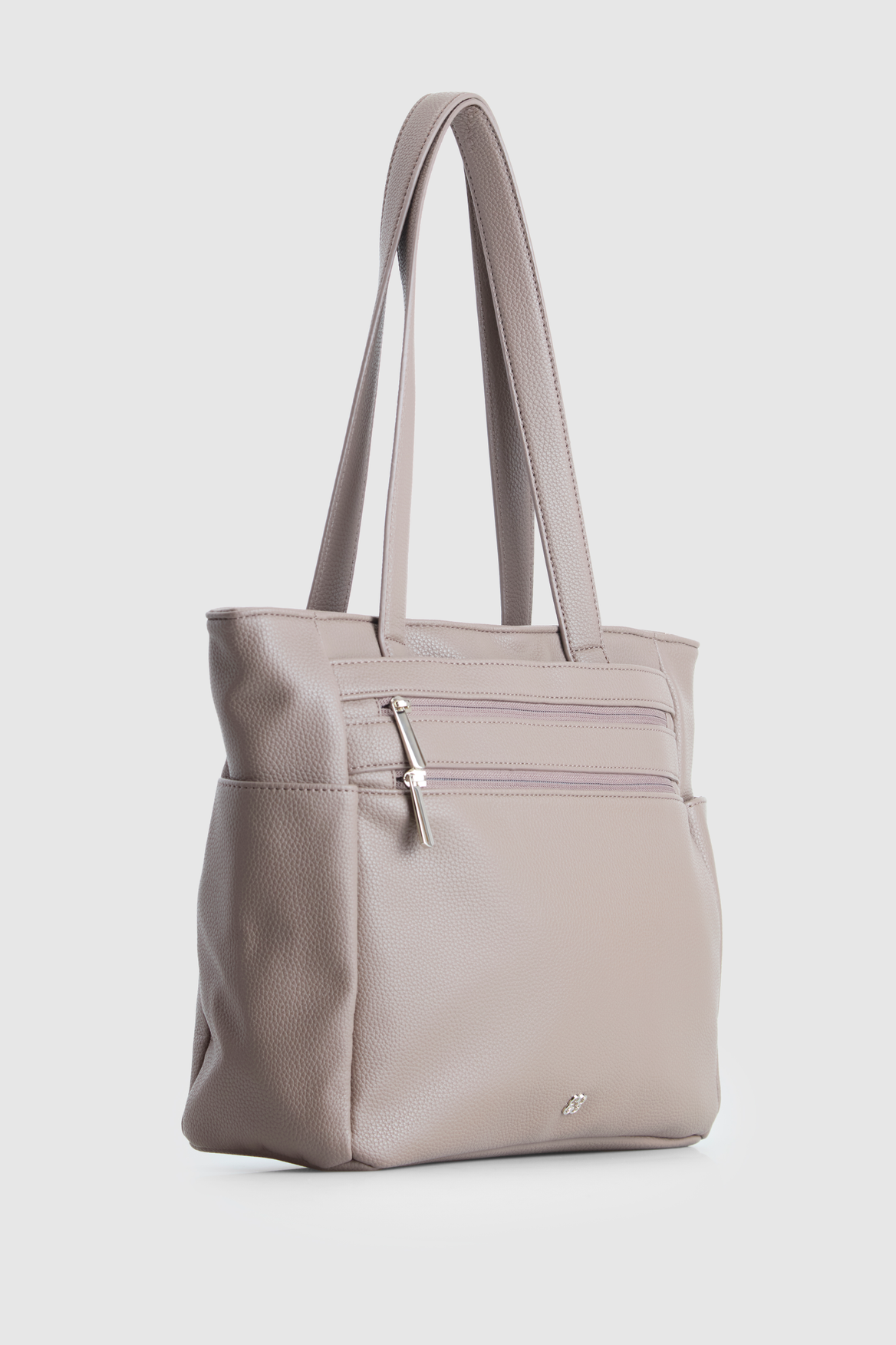 Double Zip Pocket Tote Bag