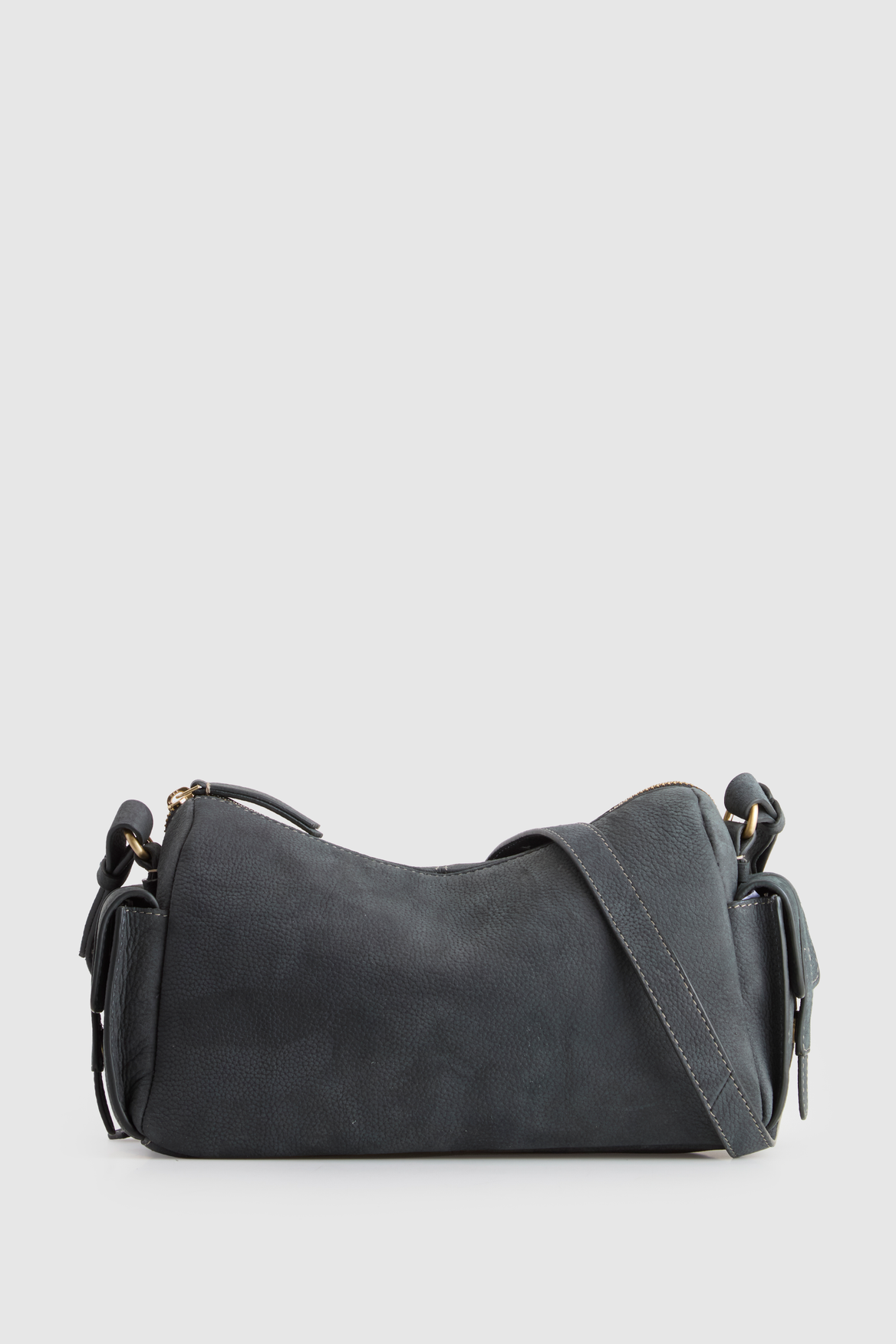Narda Leather Pocket Crossbody Bag