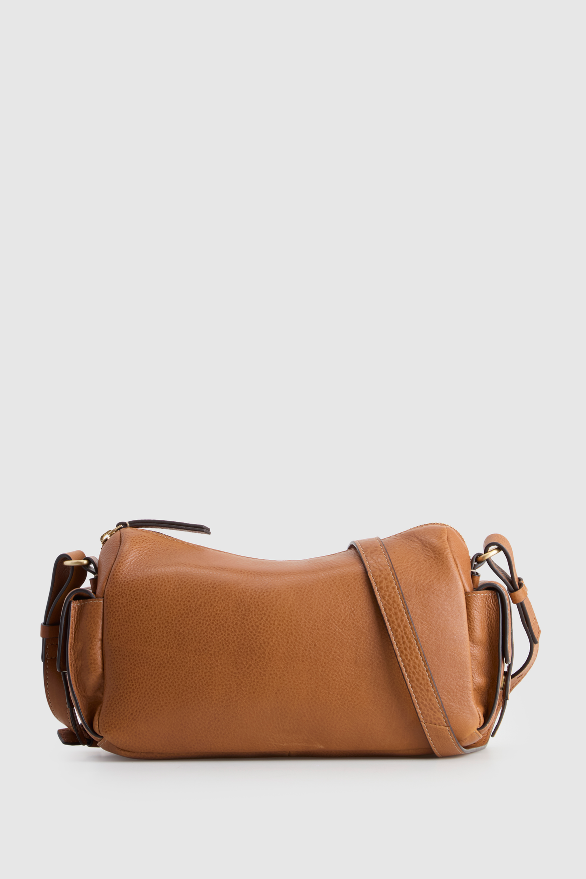 Narda Leather Pocket Crossbody Bag