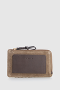 Malia Suede  Holder Wallet