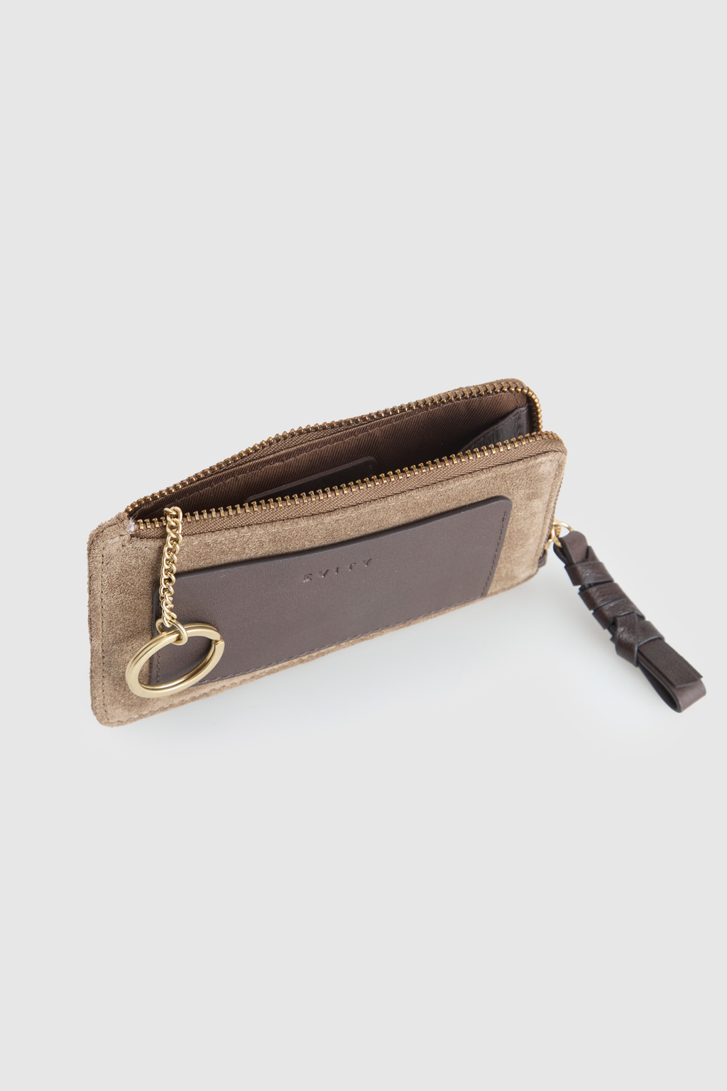 Malia Suede  Holder Wallet