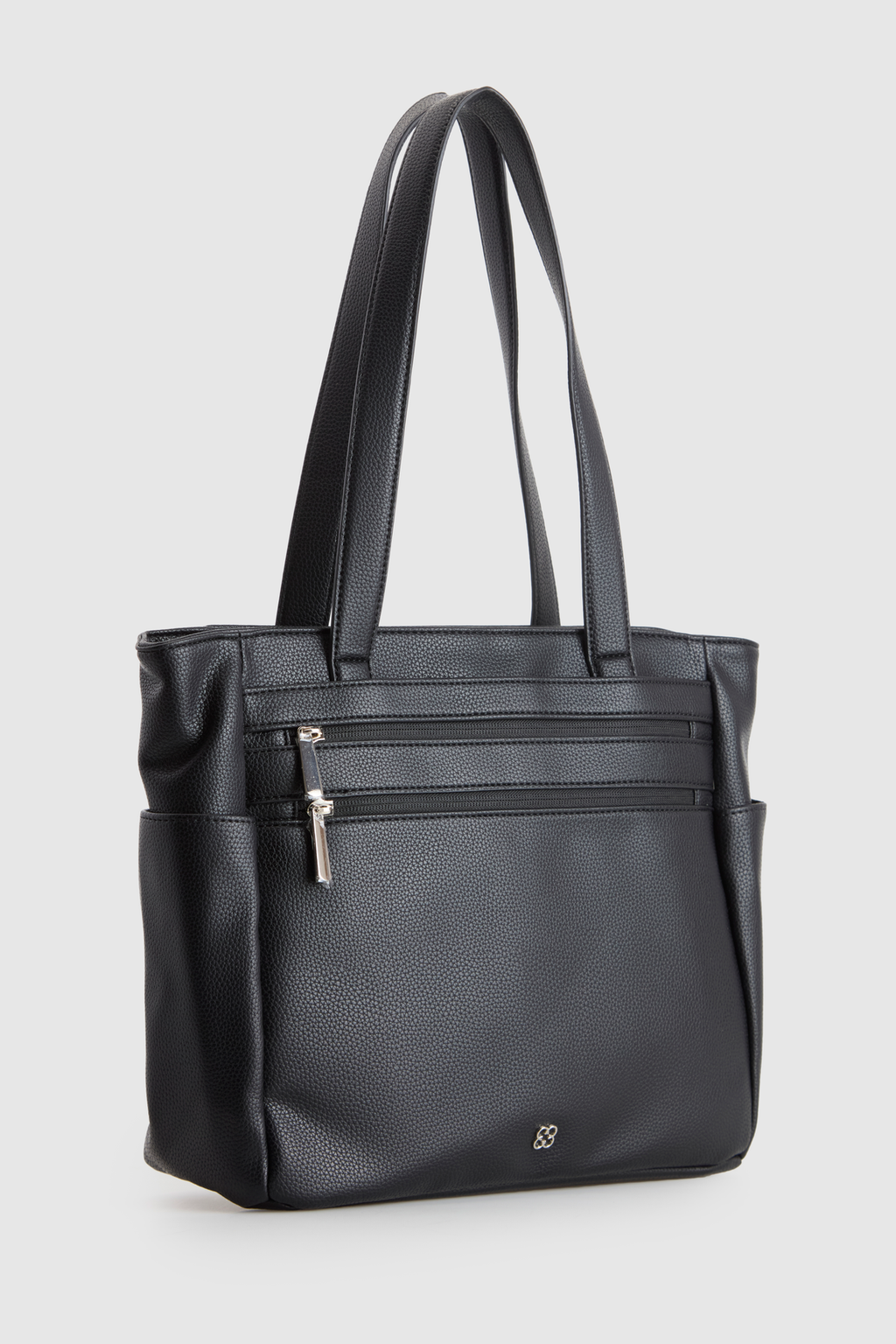 Double Zip Pocket Tote Bag