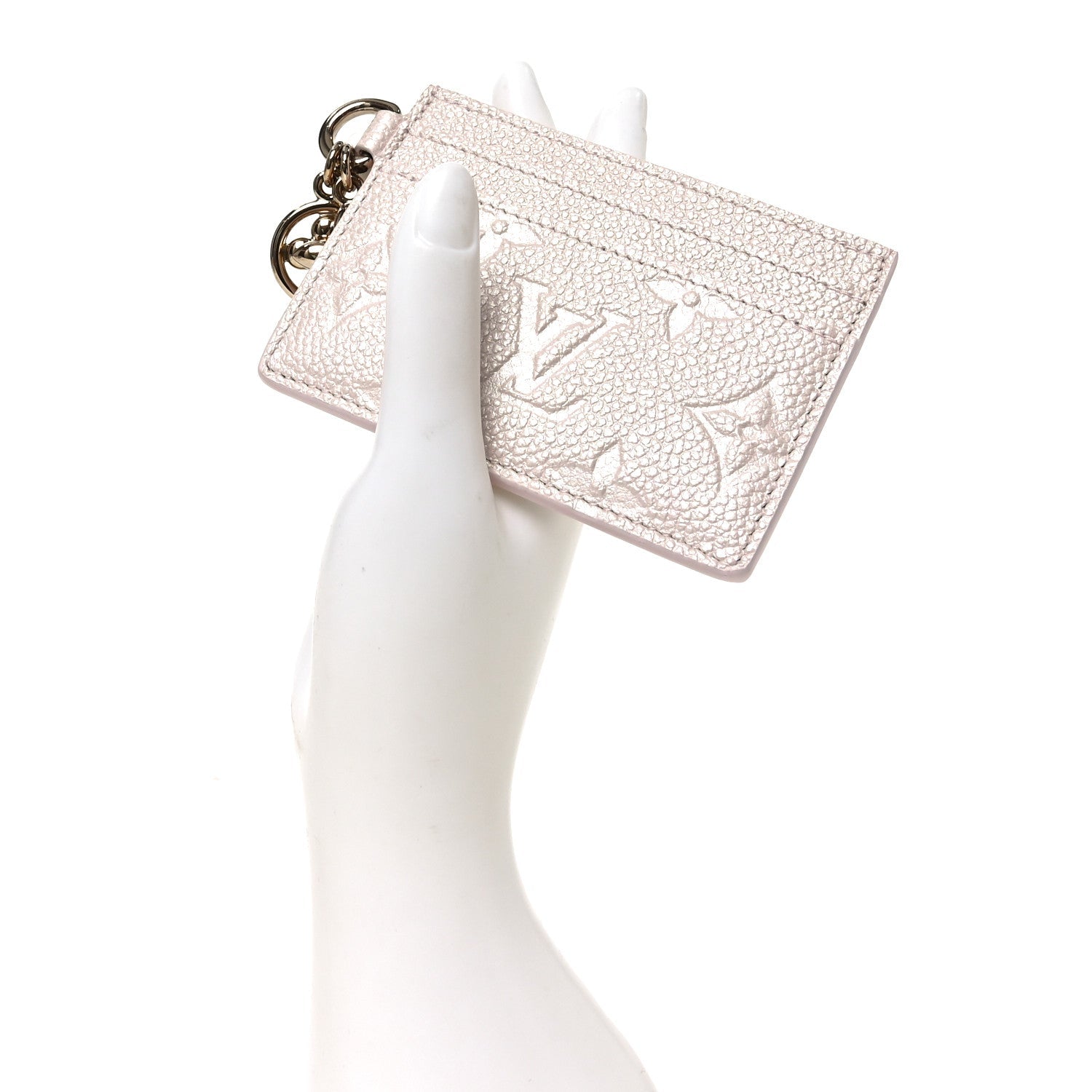 Empreinte Monogram LV Charms  Holder Snowy Pearl