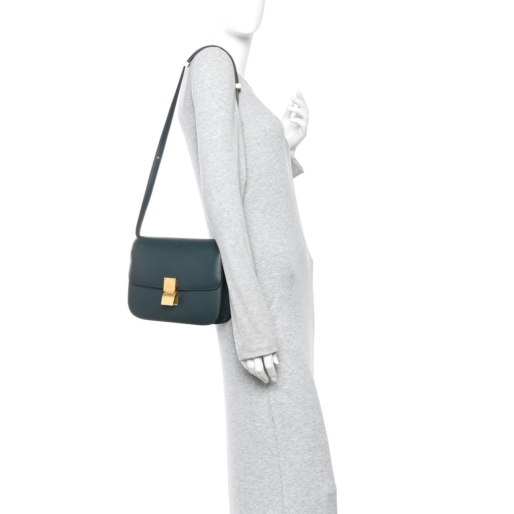 Box Calfskin Medium Classic Box Flap Bag Amazone