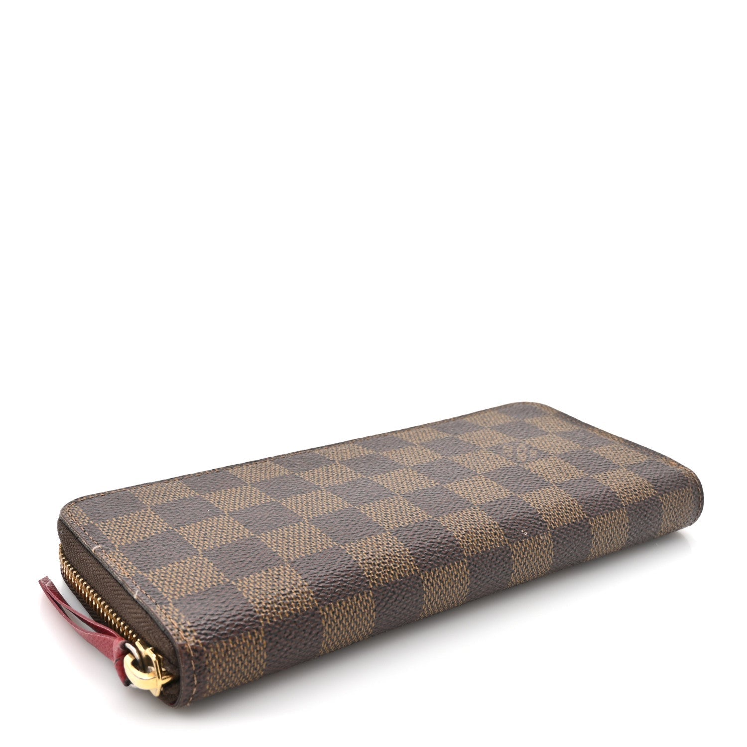 Damier Ebene Clemence Wallet Cherry