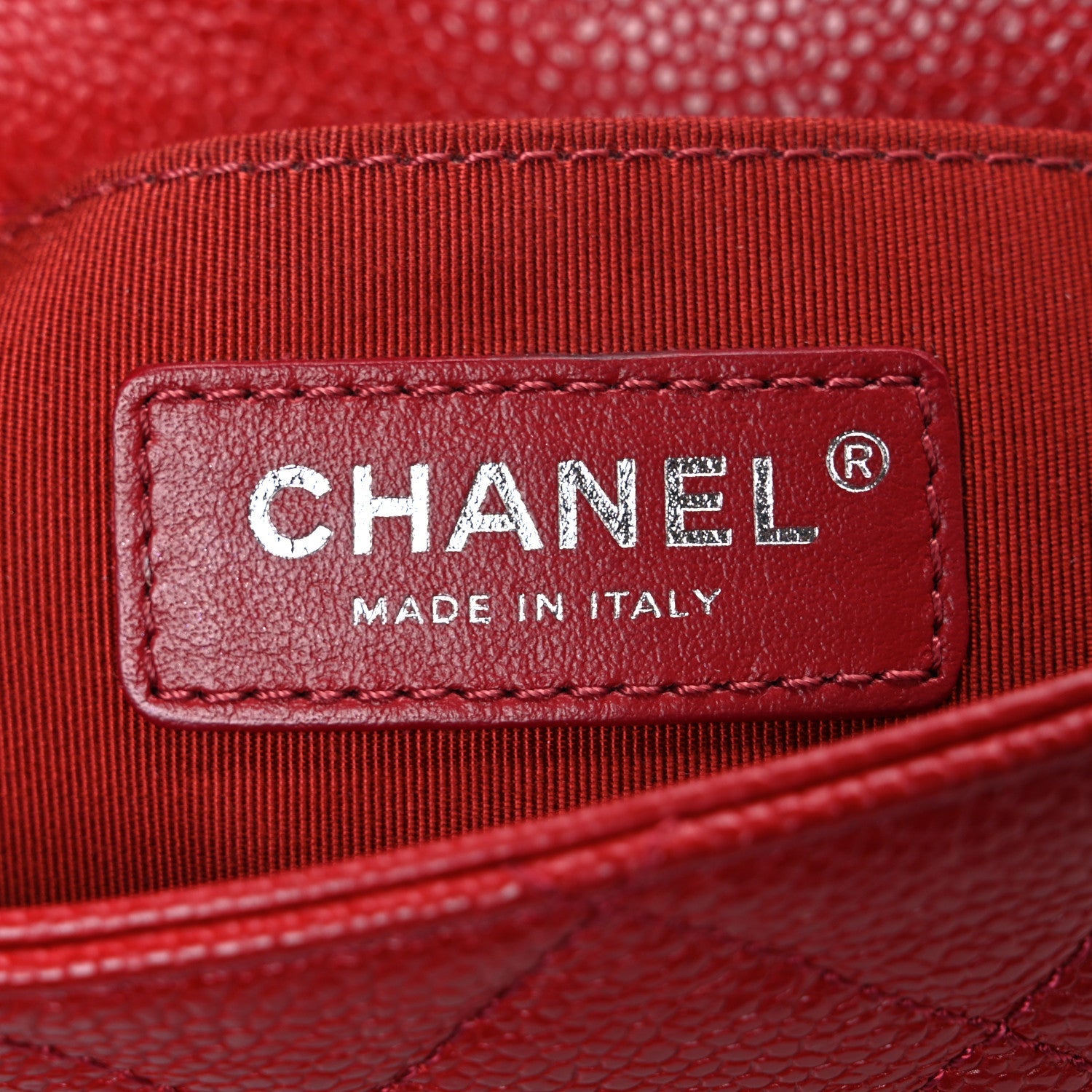 Caviar Quilted Mini Incognito Square Flap Red