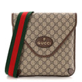 GG Supreme Monogram Web Medium Neo Vintage Flap Messenger Bag Beige New Acero
