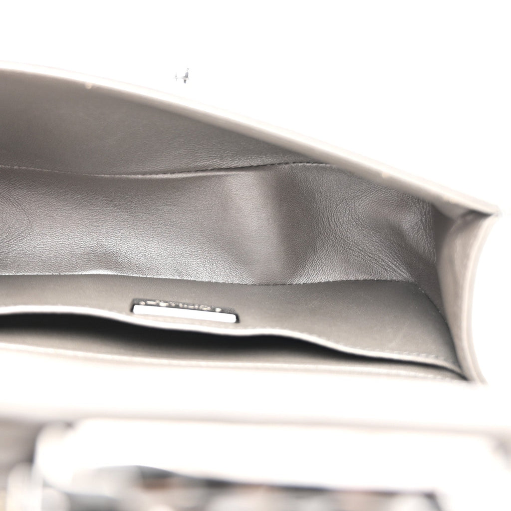 Galuchat Stingray Small Boy Flap Silver