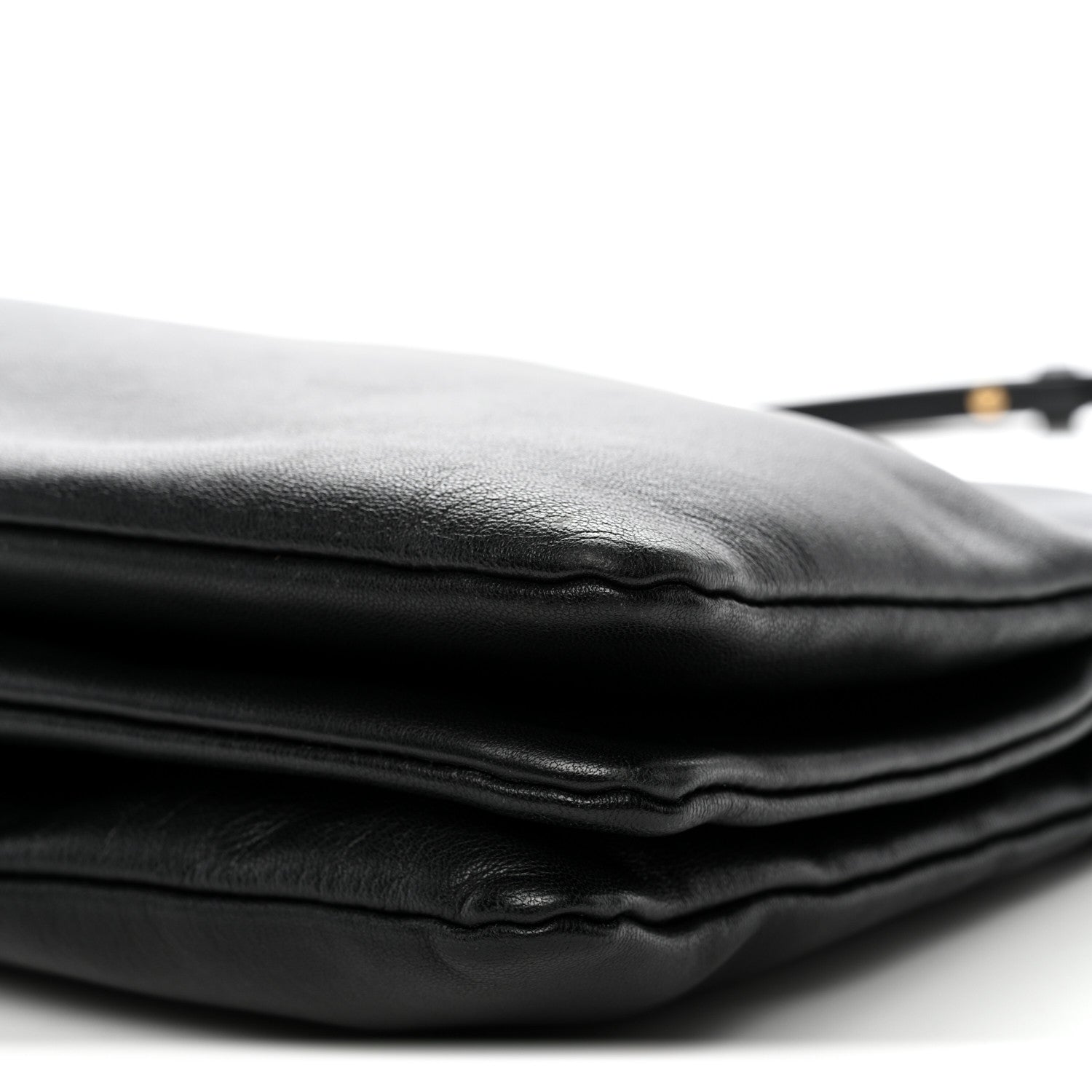 Lambskin Large Trio Crossbody Bag Black
