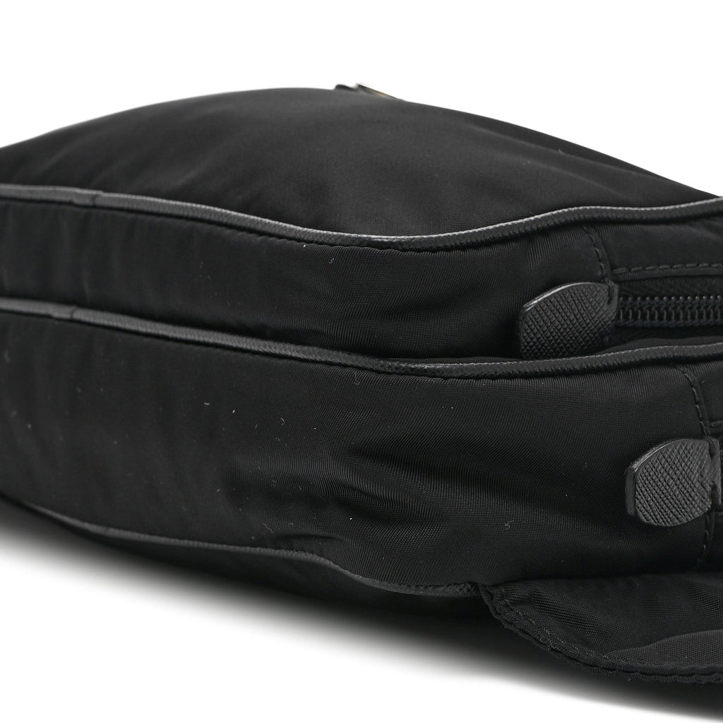 Re-Nylon Saffiano Belt Bag L Black