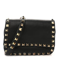 Vitello Rockstud Belt Bag Black