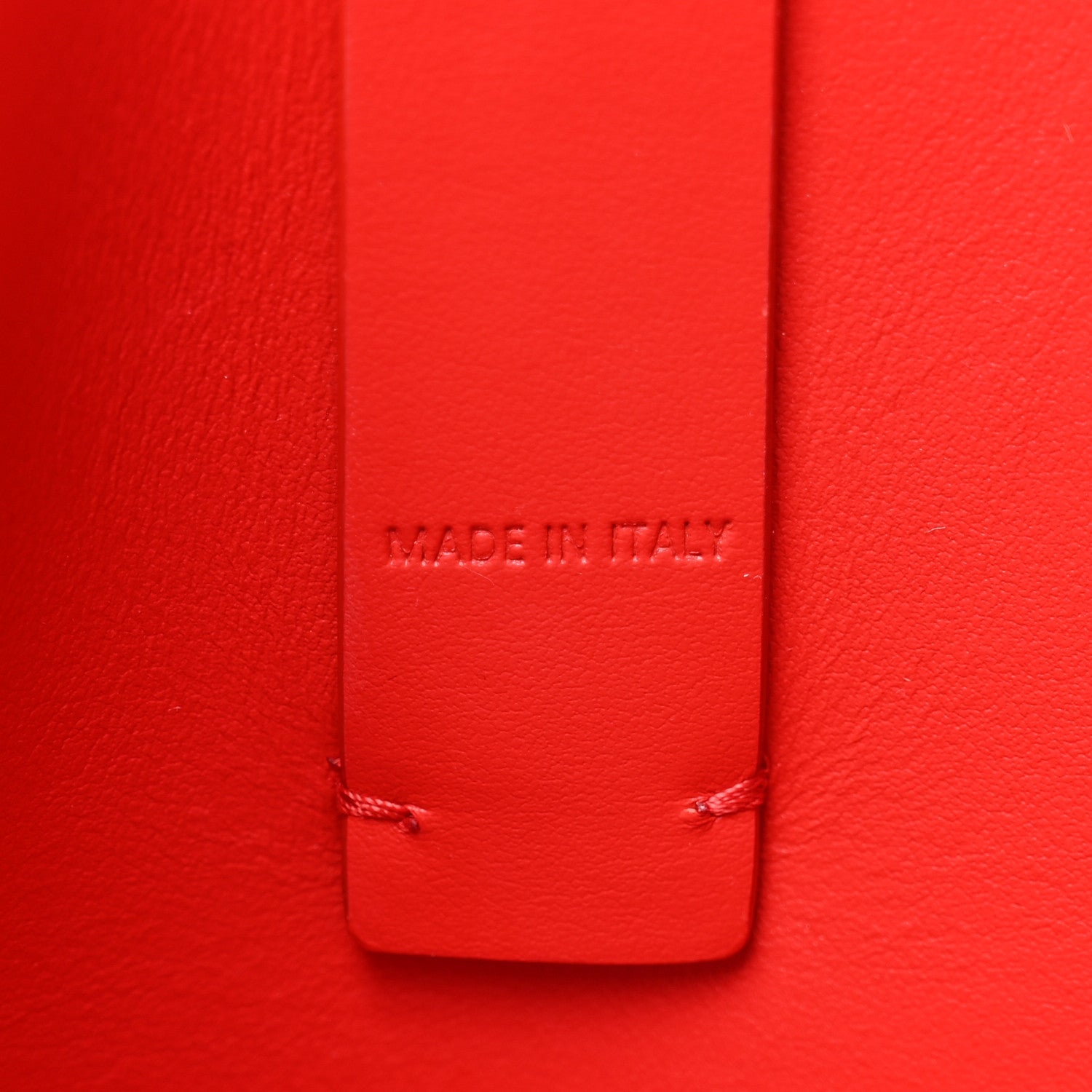 Patent Calfskin Spikes Mini East West Cabata Tote Red
