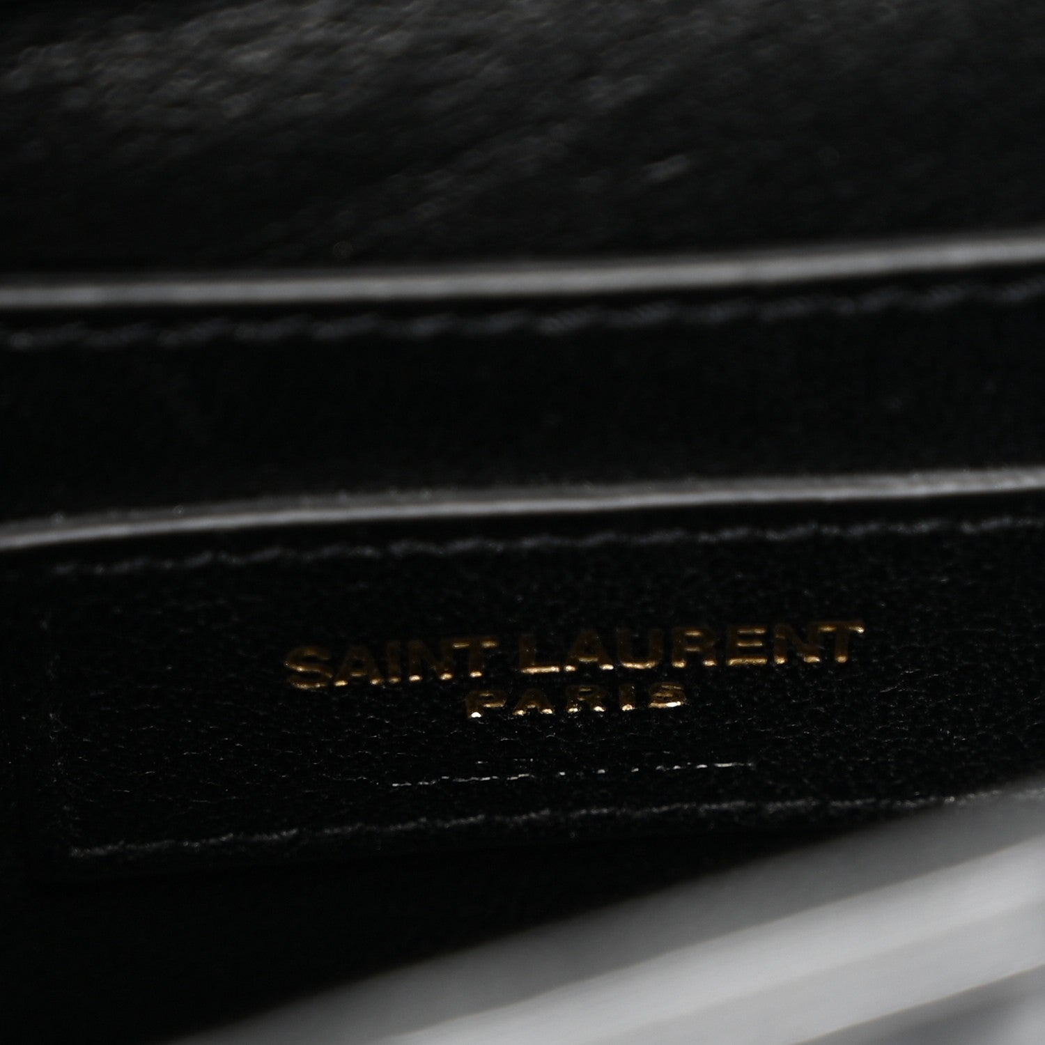 Patent Calfskin Matelasse Monogram Small Vicky Chain Bag Black