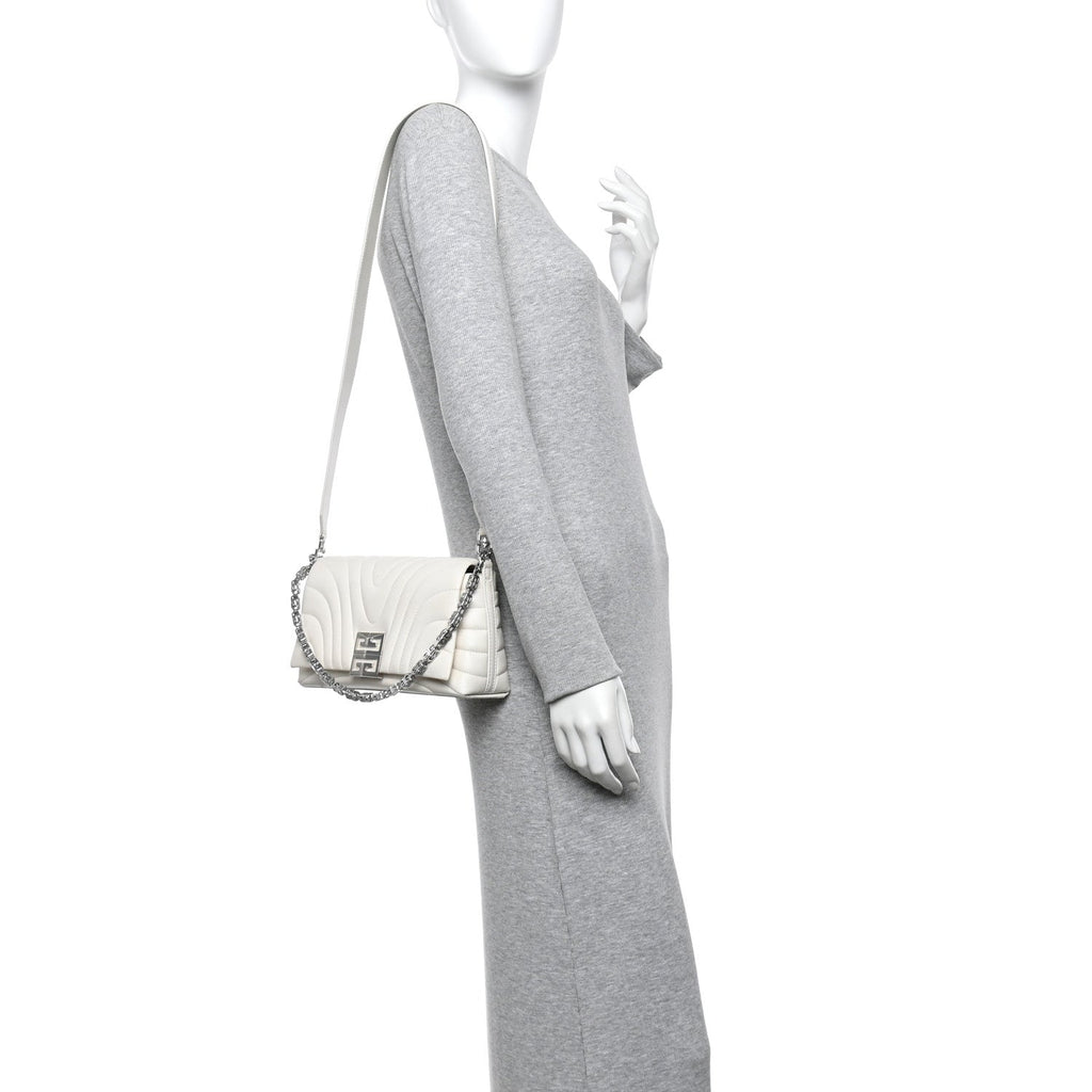 Calfskin Quilted Small 4G Shoulder Bag Ivory
