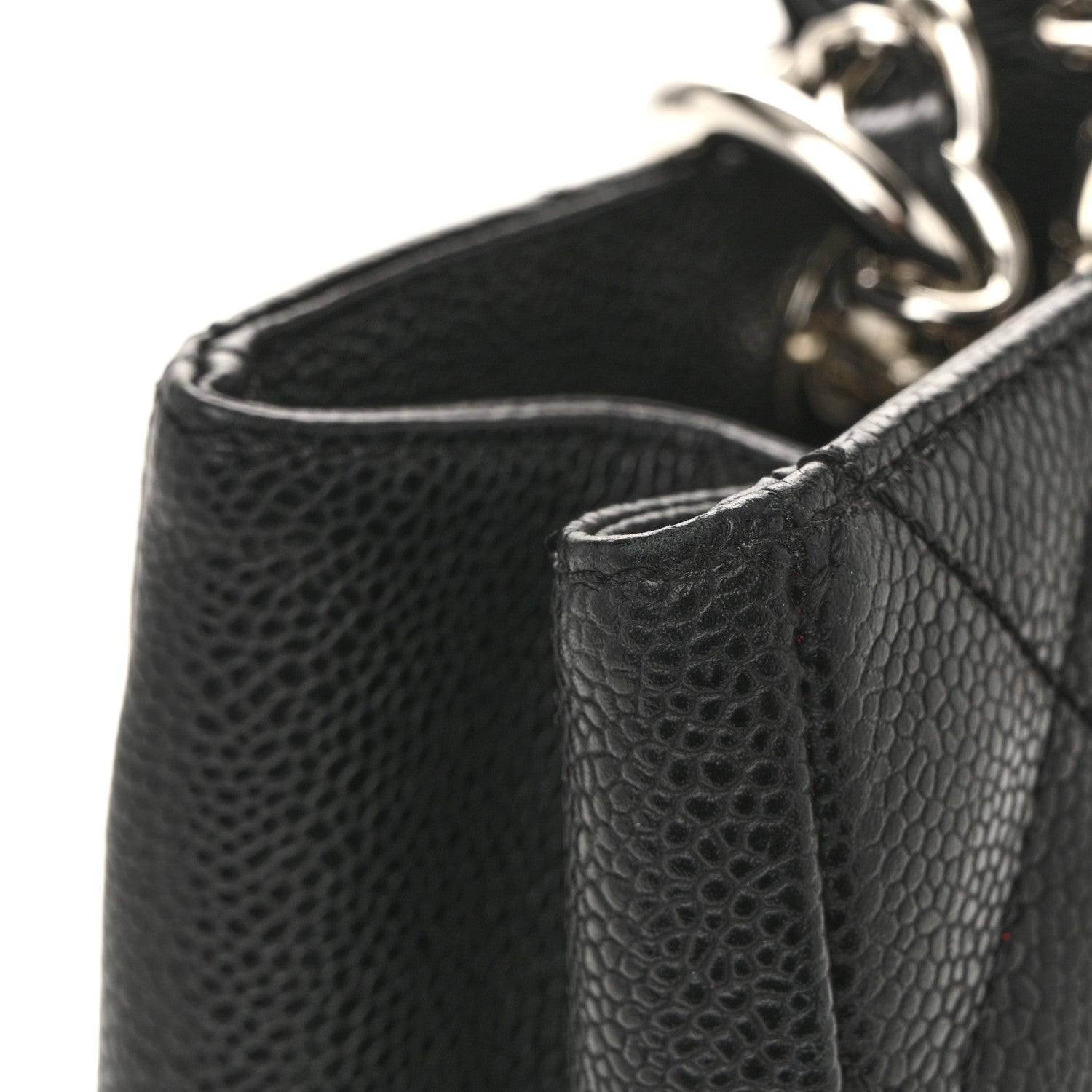 Caviar Quilted Grand Shopping Tote GST Black