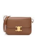 Shiny Calfskin Medium Triomphe Bronze