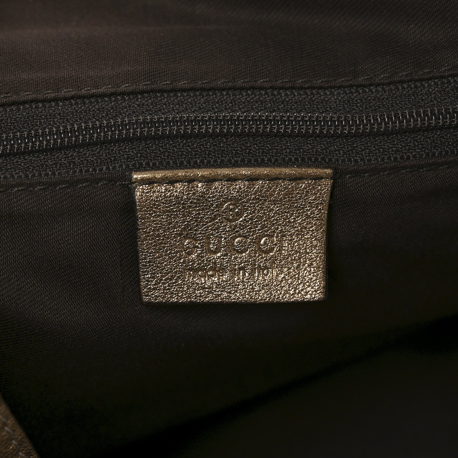 Satin Monogram Medium Abbey Shoulder Bag Bronze