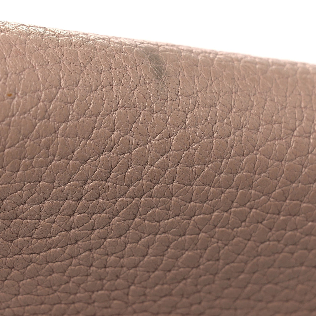 Grained Lambskin Drew Shoulder Bag Cement Pink